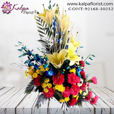 Arrangement of mix exotic flowers ( Send Flower Bouquets Online )