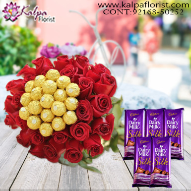Send Radiant Red Basket Online in India  Phoolwala