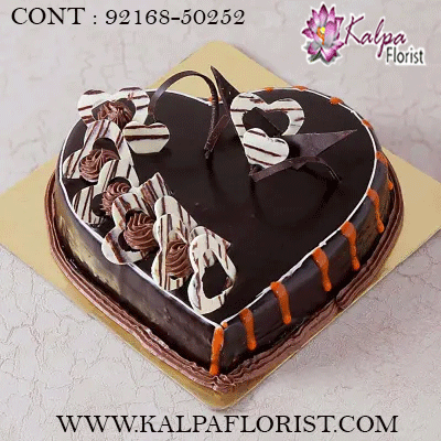 Home Delivery Jamshedpur Cake Heart Shape Birthday Cake