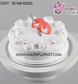 Send Cakes online from best cake shop in India. Kalpa Florist offers online cake order with midnight & same day online cake delivery in India.