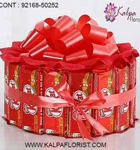send chocolates to India - Kalpa Florist offers services of chocolate delivery to India. Here you can send valentine chocolates to India along with flowers, stuffed toys and cakes to deliver happiness to any corner in India.