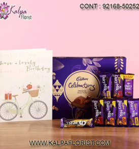 Get chocolate gift baskets online from Kalpa Florist. Explore widest variety of chocolates and send Chocolate gifts online to Delhi, Mumbai and other cities