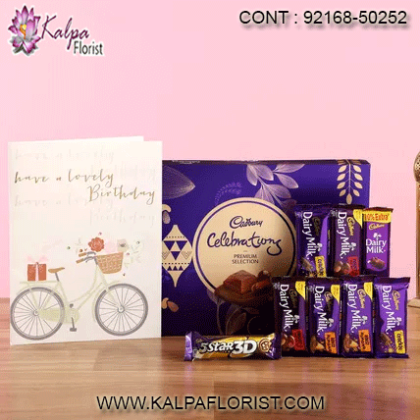 Get chocolate gift baskets online from Kalpa Florist. Explore widest variety of chocolates and send Chocolate gifts online to Delhi, Mumbai and other cities