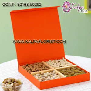 Order dry fruits gift pack and dryfruit gift boxes online in India through kalpa florist. Buy dry fruits to India online anywhere having fresh and delicious quality.