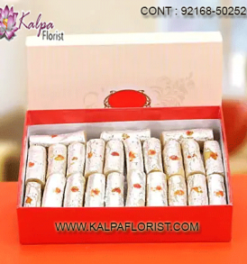 Buy traditional South Indian sweets online at best price from Kalpa Florist. Choose from sweets like mysore pak, badusha, jangri, palakova and many others.