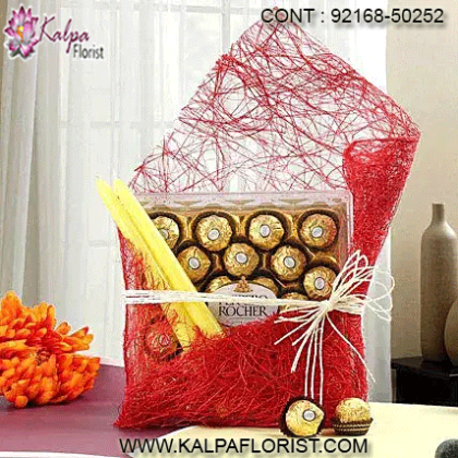 Buy the most delicious chocolate – freshly sourced from all over India, at the best price. Buy chocolate online, only on Kalpa Florist.