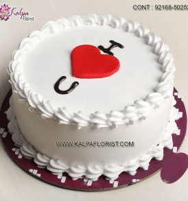 Valentine cake delivery ❤ Here you can find valentine day cakes at affordable prices. Buy/send cake on valentine for your special one