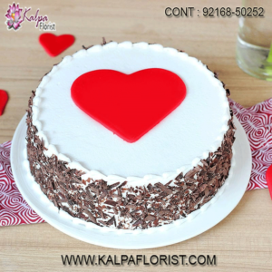 Send Valentines day cakes to India - valentines day cakes delivery in india from Kalpa Florist on sameday delivery with free home delivery.