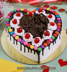 Celebrate Valentines Day with Valentine Cake from Kalpa Florist that has a range of delicious Valentines day cake that you can send in Dubai & across UAE.