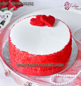 Best Red Valentines Red Velvet Cake delivery in India. Order Red Valentine Red Velvet Cake Online. ✓Freshly Baked ✓Premium Quality ✓Midnight Delivery .