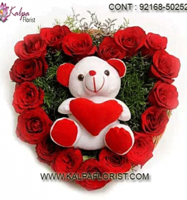 Teddy Bears - Buy online pink teddy bears at lowest prices in India on Kalpa Florist Cash on Delivery Available.Fore more details call us.