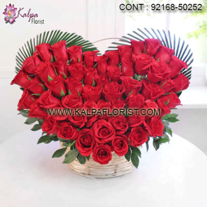 Valentine's Day Flower Bouquets - Send Valentine's Day flower bouquets online from Kalpa Florist to your dear one through same day free home delivery.