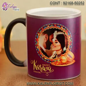 Order customized gifts for her from Kalpa Florist unique collection of personalized gifts in India like photo frame, mugs, cushions.