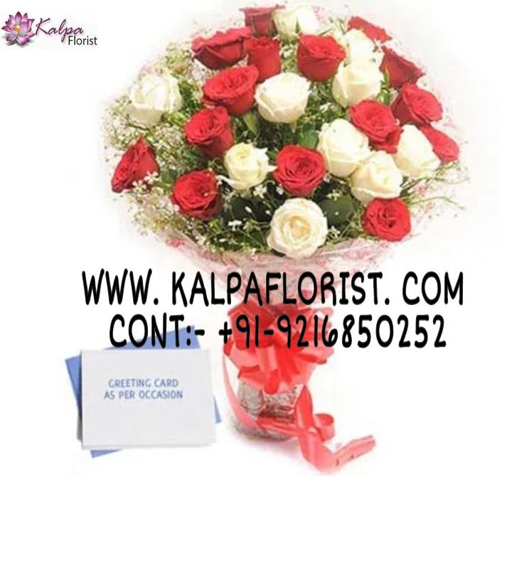 Red N White Roses