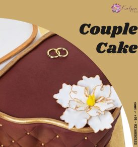 Double Heart And Ring Cake Deliver In Jalandhar
