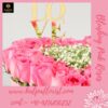 Pink Rose In Heart Shaped