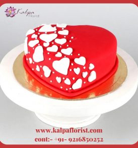 Heart Shape Truffle Cake