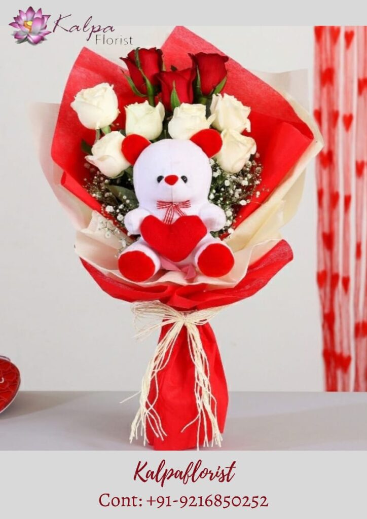 teddy and flowers delivery