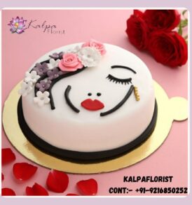 Womens Day Cake And Flower Delivery Midnight