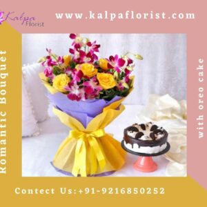 Cake and Flower for birthday send cake and flowers to india