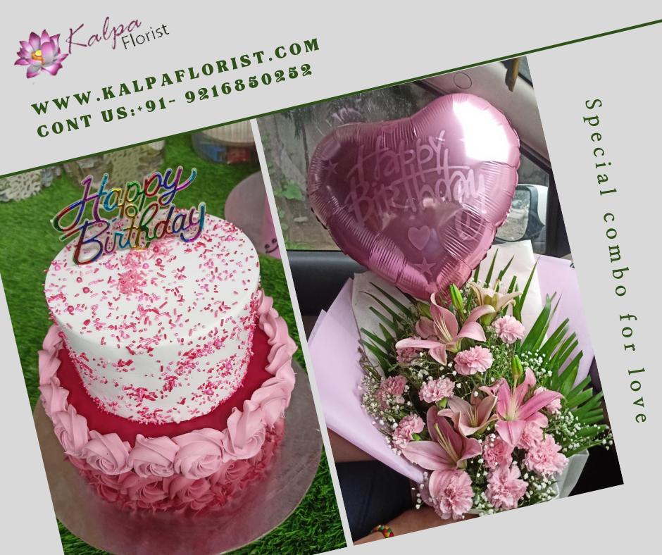 Extra Ordinary Love Combo | Cake and Flower For Birthday | Kalpa Florist, cake and flower for birthday, cake and flowers for birthday, birthday cake and flower images, birthday cake and flower delivery, what kind of flower for birthday, what flower for birthday, cake flower happy birthday, what is the best flower for birthday, birthday cake and flower picture, birthday cake and flower delivery near me, birthday cake and flower delivery in mumbai, Order From : France, Spain, Canada, Malaysia, United States, Italy, United Kingdom, Australia, New Zealand, Singapore, Germany, Kuwait, Greece, Russia, Toronto, Melbourne, Brampton, Ontario, Singapore, Spain, New York, Germany, Italy, London, uk, usa, send to india, Extra Ordinary Love Combo | Cake and Flower For Birthday | Kalpa Florist