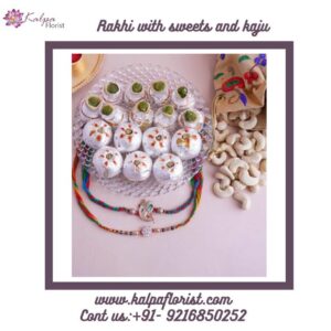 Rakhis With Cashew Treats | Order Rakhi Online In India | Kalpa Florist, buy order rakhi online in india, how to order rakhi online,  how to order rakhi online in india, where to buy rakhi online in india, best site to buy rakhi online in india, order rakhi online to india, Order From : France, Spain, Canada, Malaysia, United States, Italy, United Kingdom, Australia, New Zealand, Singapore, Germany, Kuwait, Greece, Russia, Toronto, Melbourne, Brampton, Ontario, Singapore, Spain, New York, Germany, Italy, London, uk, usa, send to india