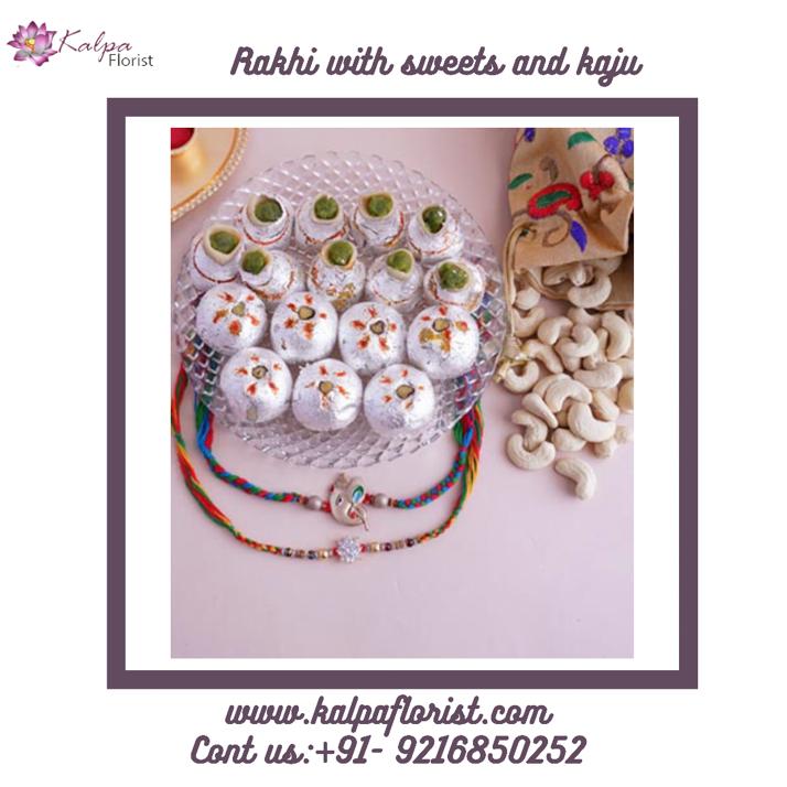 Rakhis With Cashew Treats | Order Rakhi Online In India | Kalpa Florist, buy order rakhi online in india, how to order rakhi online,  how to order rakhi online in india, where to buy rakhi online in india, best site to buy rakhi online in india, order rakhi online to india, Order From : France, Spain, Canada, Malaysia, United States, Italy, United Kingdom, Australia, New Zealand, Singapore, Germany, Kuwait, Greece, Russia, Toronto, Melbourne, Brampton, Ontario, Singapore, Spain, New York, Germany, Italy, London, uk, usa, send to india