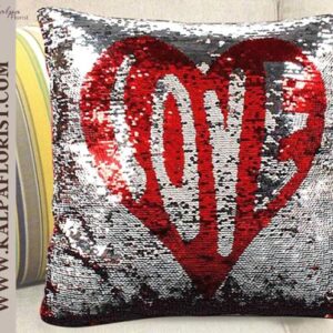 Lovely Heart Color Sequined Cushion | Order A Gift Online | Kalpa Florist, order a gift online, purchase a gift card online, order a gift card online, buy a gift card online with checking account, buy a gift card online with paypal, order gift baskets online, how to order a gift card online, can i purchase a gift card online, can i buy a gift card with paypal, how to order a visa gift card online, order gift card online pickup in store, order wine as a gift online, order gift boxes online, can you order a gift card online, how to buy an online gift card,  can you order with a gift card online, can i order a gift card online,  how to gift online, Lovely Heart Color Sequined Cushion | Order A Gift Online | Kalpa Florist