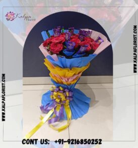 Red Roses Romantic Combo | Flower and Chocolate Delivery Near Me | Kalpa Florist, flower and chocolate delivery near me, who delivers flowers same day,  can you get flowers delivered same day,  how to send flowers and chocolates to someone,  same day flower and chocolate delivery near me,  where can i order flowers for same day delivery, can you send flowers same day 