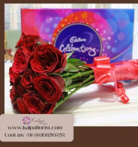 Roses Bouquet & Cadbury Combo | Flower and Chocolate Delivery | Kalpa Florist flower and chocolate delivery,  same day flower and chocolate delivery, flower and chocolate delivery near me, online flower and chocolate delivery, cheap flower and chocolate delivery, valentine's day flower and chocolate delivery, mother's day flower and chocolate delivery, best flower and chocolate delivery, valentine flower and chocolate delivery, flower and chocolate delivery service, birthday flower and chocolate delivery, flower and chocolate delivery in delhi, online flower and chocolate delivery in chennai, flower and chocolate delivery in mumbai, flower and chocolate delivery in bangalore, online flower and chocolate delivery in bangalore, online flower and chocolate delivery in delhi, Roses Bouquet & Cadbury Combo | Flower and Chocolate Delivery | Kalpa Florist