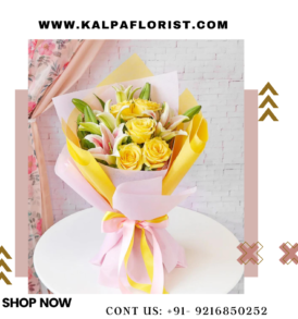 Yellow Rose & Lily Bouquet | Order Flower Bouquet Online | Kalpa Florist, order flower bouquet online, order flowers online to be delivered,  order flowers online for wedding, how to order flower online, order flowers online for cheap, order flowers online for mother's day, order a flower bouquet online, order flowers online for birthday, order flowers online wholesale, order flowers online in bangalore, order flowers online orange county, order flowers online india, order flowers online in delhi, order flowers online for valentine's day, order flowers online same day, order flower bouquet online delhi, order flowers online to plant, to order flowers online, how to order bouquet of flowers, how to order bouquet online, flower bouquet online in hyderabad,  order flower bouquet online kolkata, Yellow Rose & Lily Bouquet | Order Flower Bouquet Online | Kalpa Florist