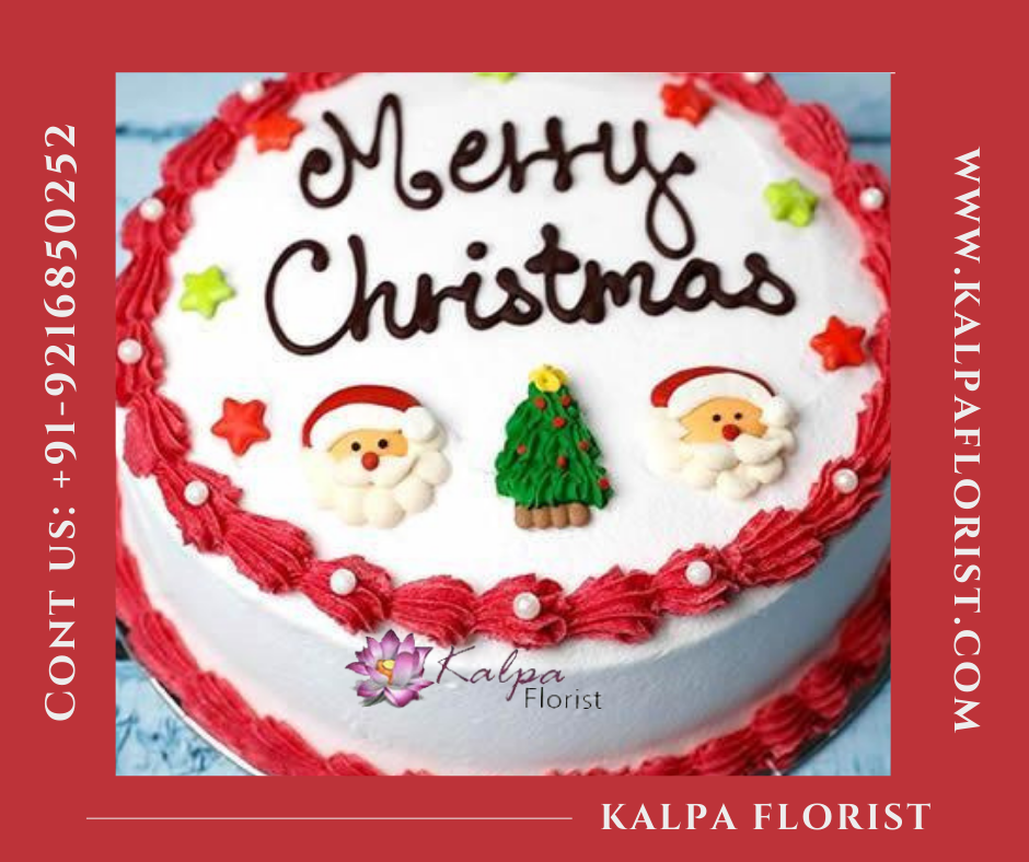 Christmas Cake Design Send Online To India Kalpa Florist