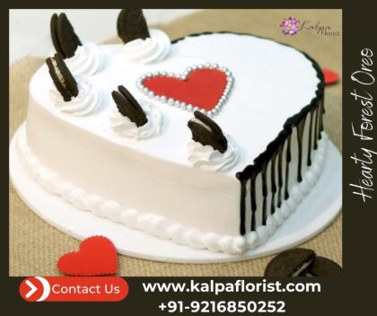 Hearty Forest Oreo | Heart Shape Cake Near Me | Kalpa Florist, best heart shape cake near me, heart shaped cookie cake near me, where can i buy a heart shaped cake, heart shape cake shop near me, heart shape cake pan near me, heart shape cake tin near me, heart shape cake half kg near me, Hearty Forest Oreo | Heart Shape Cake Near Me | Kalpa Florist