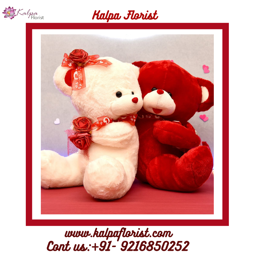 Romantic Teddy Couple | Send Valentine's Day Gifts To India ...