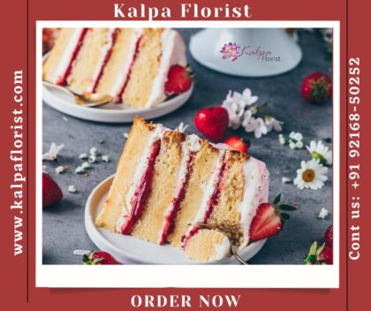 Strawberry Drip Cake Send Cake To India From USA UK