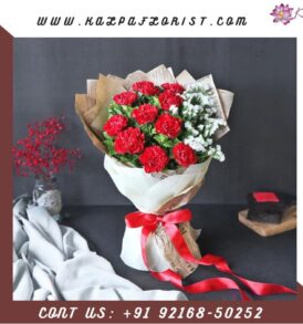 Delicious Truffle Cake With Bouquet Flower And Cake Delivery Near Me UK
