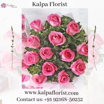 Sweet Pink Roses Bunch Send Flower To India From USA Canada