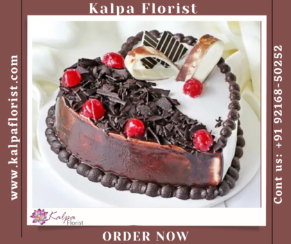 Heart Shaped Chocolate Cake ( Deliver Cake In Gurgaon )