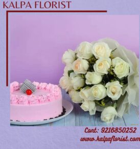 Cake and Flower Order Online ( Cake With Flower Delivery )