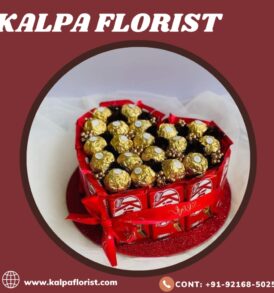 Heart Shape Kitkat Hamper ( Send Chocolate Gift )