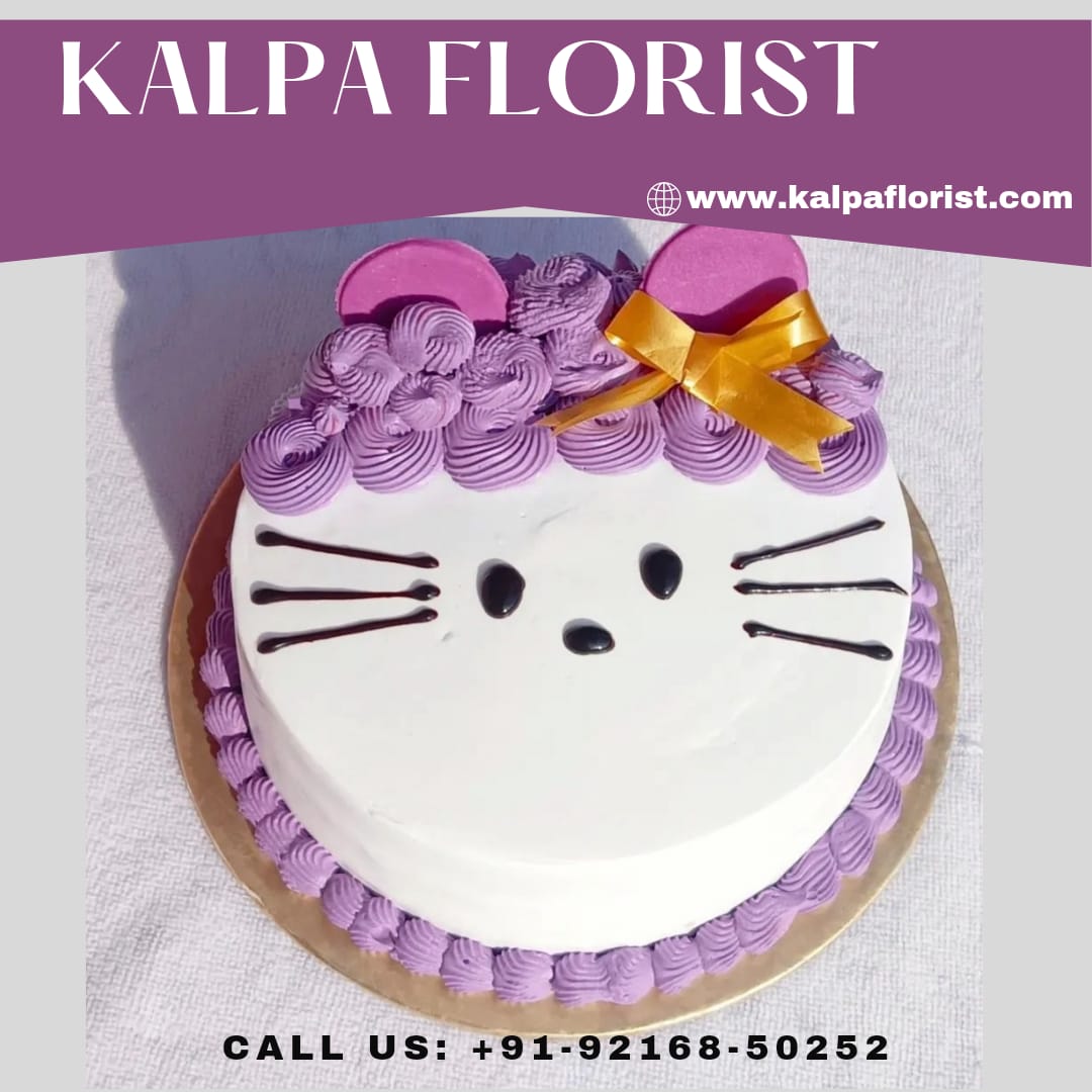 Kitty Cake Near Me ( Send Cake Online To India ) - Kalpa Florist