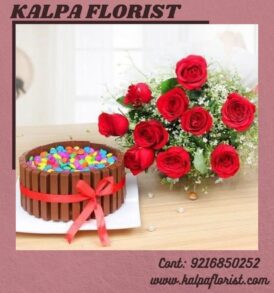 Roses Romantic Combo ( Flower and Cake Delivery In Punjab )