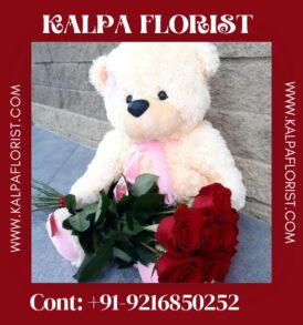 Valentine Day Gifts (Send Teddy And Flowers )