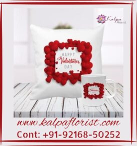 Personalised Cushion & Mug Combo Gifts ( Order Gifts For Valentine )