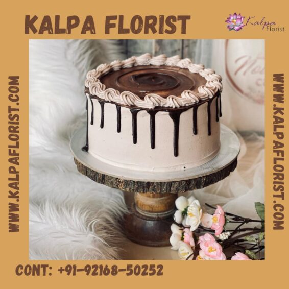 Order Drip Cake Online ( Cake Delivery Punjab ) Kalpa Florist