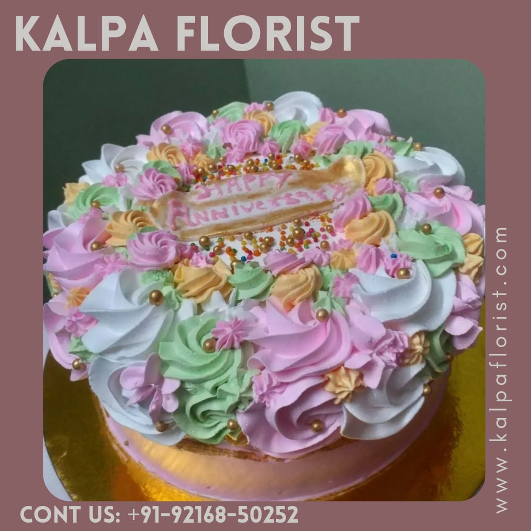 Flower cake delivery deals