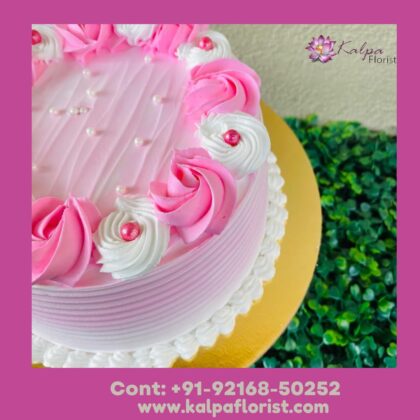 Vanilla Cream Cake ( Send Cake To India From Canada ) - Image 2